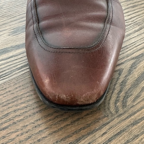 Ferragamo Slip-on Leather Loafers, Size US 12 - Picture 9 of 16